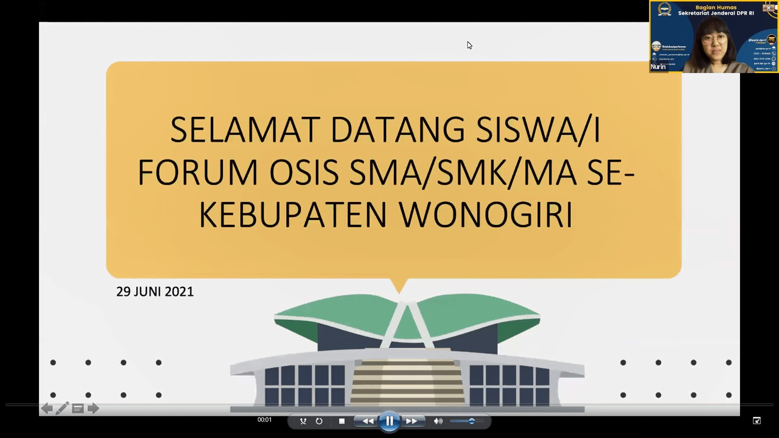 Bekerja Sama Dengan DPR RI, Wonogiri Youth Forum Laksanakan Edukasi Parlemen