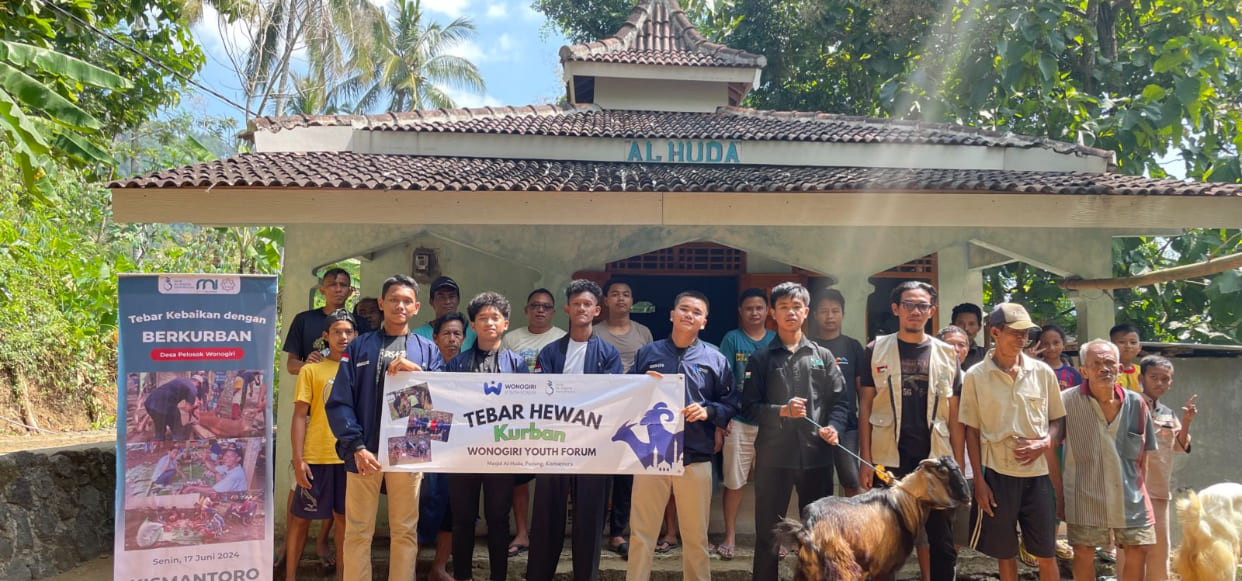 Sinergi Kemanusiaan, Wonogiri Youth Forum Gandeng Yayasan Sosial untuk Tebar Hewan Kurban di Pelosok Kismantoro