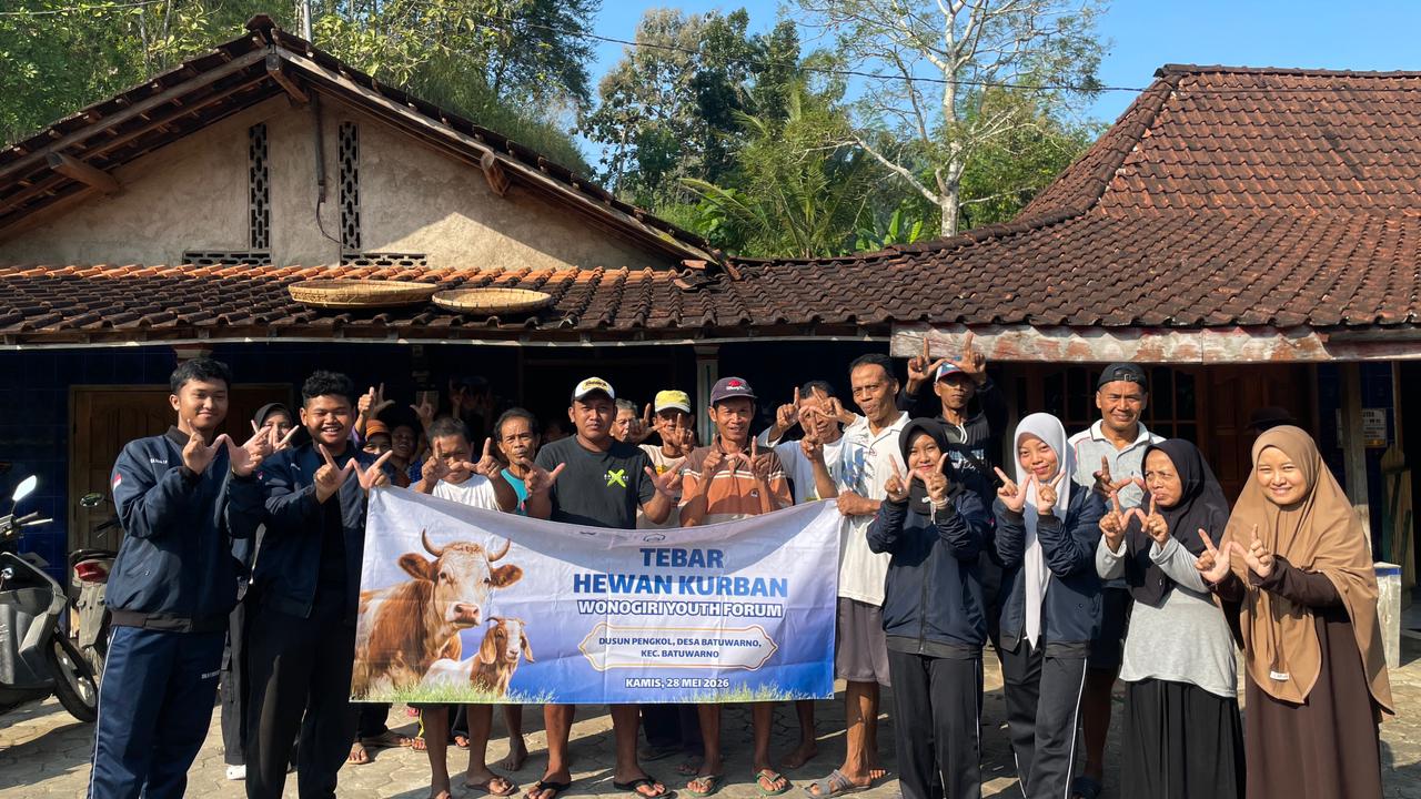 Wonogiri Youth Forum Tebar Hewan Kurban, Wujudkan Semangat Berbagi dan Kepedulian Sosial