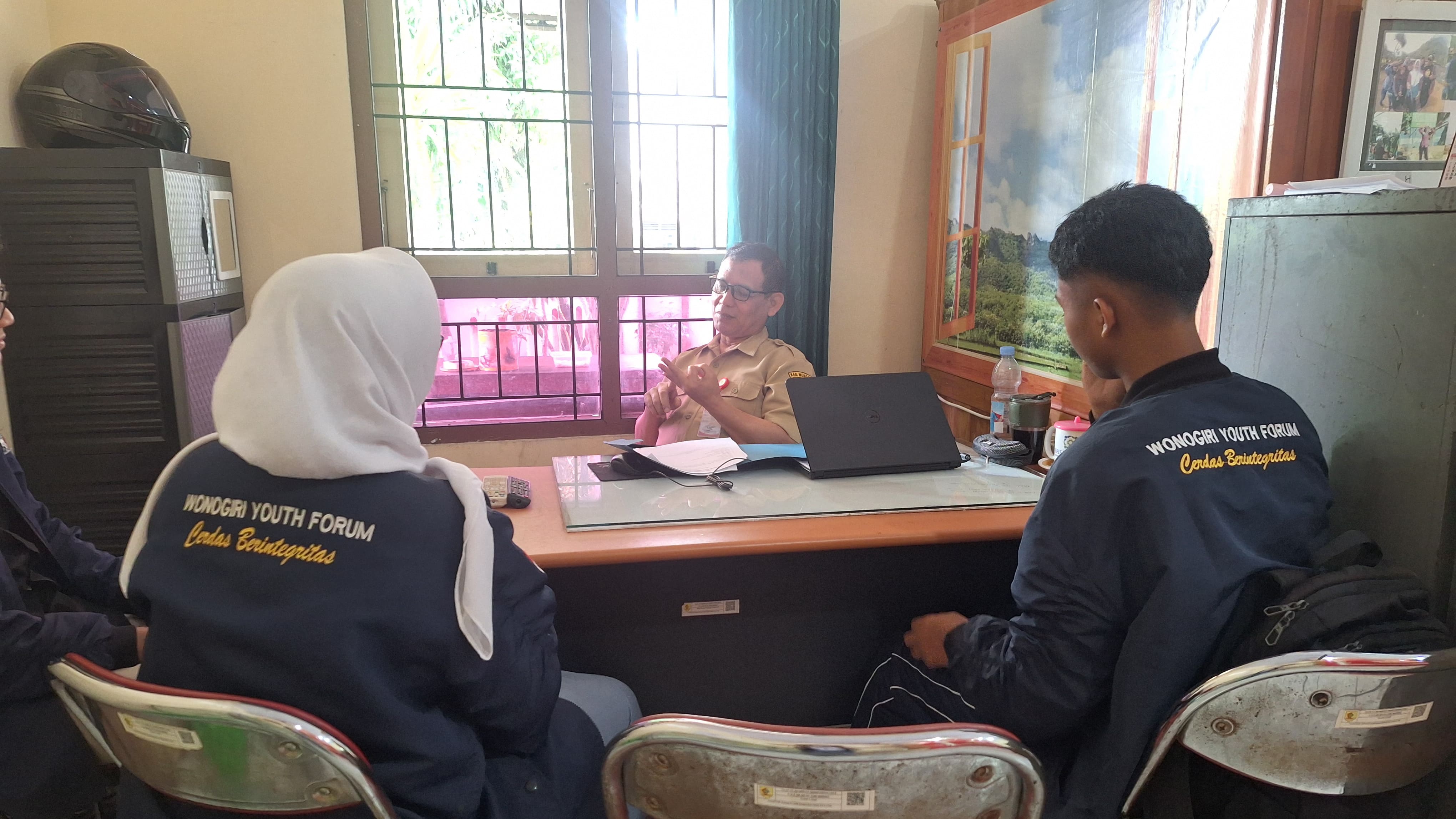 Audiensi dengan Badan Kesbangpol Kabupaten Wonogiri, Wonogiri Youth Forum Perkuat Sinergi Program Kepemudaan